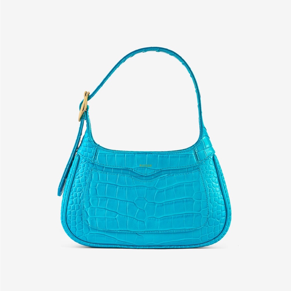 Ruisse Freya Shoulder Bag - Lake Blue Croc